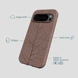 Chocolate Brown Leaf Veins Google Pixel 10/10 Pro Case