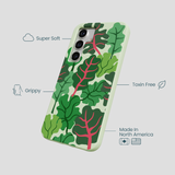 Sage Green Leafy Greens Samsung Galaxy S25 Case