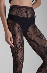 LECHERY® FLORAL NET TIGHTS
