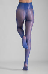 LECHERY® LUSTROUS SILKY SHINY 20 DENIER SHEER PANTYHOSE TIGHTS • BLUE