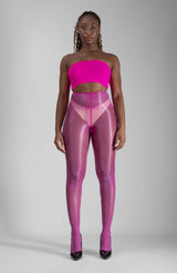 LECHERY® LUSTROUS SILKY SHINY 20 DENIER SHEER PANTYHOSE TIGHTS • PINK