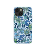 Powder Blue Liberty Florals iPhone 13 Mini Case