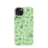 Sage Green Linear Entomology iPhone 13 Case