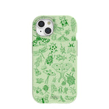 Sage Green Linear Entomology iPhone 15 Case