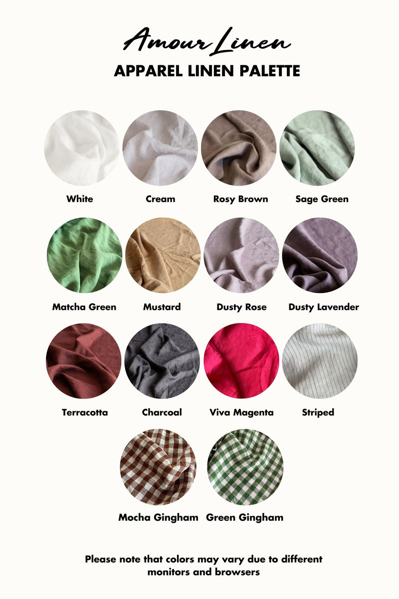 Ines slip midi linen dress