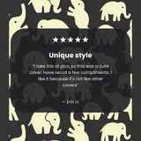 Black Little Elephants Samsung Galaxy S23 Case