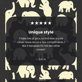 Black Little Elephants Google Pixel 7a Case