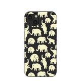 Black Little Elephants iPhone 13 Case