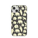 Black Little Elephants iPhone 14/16e Case