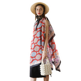 Anyyou 100% Mulberry Silk Rose Red Scarf Women Luxury Long Shawl – Beach Wear, Swimwear Cover Up, Pashmina Foulard Fashion Accessory