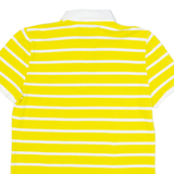 LAUREN RALPH LAUREN Womens Polo Shirt Yellow Striped M