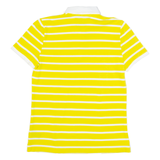 LAUREN RALPH LAUREN Womens Polo Shirt Yellow Striped M