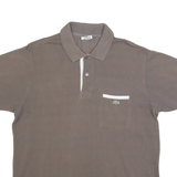LACOSTE Mens Polo Shirt Brown M