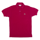 LACOSTE Mens Polo Shirt Red S
