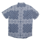 TOMMY HILFIGER Mens Shirt Blue Paisley S