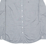 BRAX Mens Plain Shirt Grey Long Sleeve L