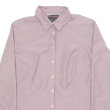 MAMMUT Mens Shirt Purple Check Long Sleeve S