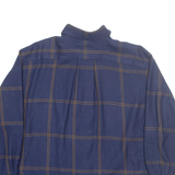 MARIAN DAVID Womens Shirt Blue Check Long Sleeve M