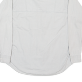 THE GREAT MANHATTAN CLUB Mens Plain Shirt Grey Long Sleeve S