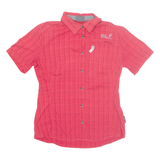 JACK WOLFSKIN Womens Shirt Red Check S