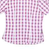 JACK WOLFSKIN Womens Shirt Purple Check S