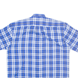 CAY DA Mens Shirt Blue Check L