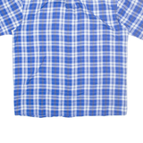 CAY DA Mens Shirt Blue Check L