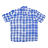 CAY DA Mens Shirt Blue Check L