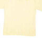 MANDA Mens Shirt Yellow Striped M