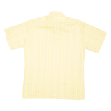 MANDA Mens Shirt Yellow Striped M