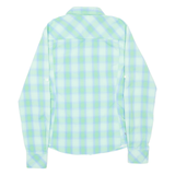 THE NORTH FACE Womens Shirt Green Check Long Sleeve XS
