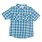 JACK WOLFSKIN Mens Shirt Blue Check S