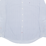 TOMMY HILFIGER Mens Shirt Blue Spotted Long Sleeve L