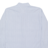 TOMMY HILFIGER Mens Shirt Blue Spotted Long Sleeve L