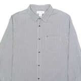 CALVIN KLEIN Slim Fit Mens Shirt Black Check Long Sleeve M