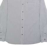 CALVIN KLEIN Slim Fit Mens Shirt Black Check Long Sleeve M