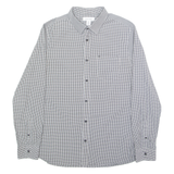 CALVIN KLEIN Slim Fit Mens Shirt Black Check Long Sleeve M