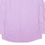 RENATO CAVALLI Mens Plain Shirt Purple Long Sleeve L
