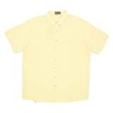 EMILIO STYLE Mens Plain Shirt Yellow XL