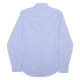 TOMMY HILFIGER Mens Shirt Blue Check Long Sleeve M