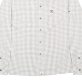 SALEWA Mens Shirt Grey Check Long Sleeve M