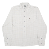 SALEWA Mens Shirt Grey Check Long Sleeve M