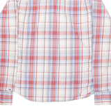 TOMMY HILFIGER Mens Shirt Red Check Long Sleeve S