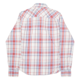 TOMMY HILFIGER Mens Shirt Red Check Long Sleeve S