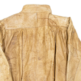 AMARA CUIR Womens Jacket Brown Faux Leather L