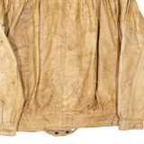 AMARA CUIR Womens Jacket Brown Faux Leather L