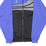 ADIDAS Mens Track Jacket Blue Colourblock M