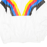 Mens Track Jacket White Striped XL