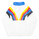 Mens Track Jacket White Striped XL