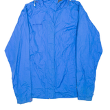 MAMMUT Womens Rain Jacket Blue Hooded S